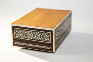 1940s Mother of Pearl Inlaid Decorative Middle Eastern Islamic Box
