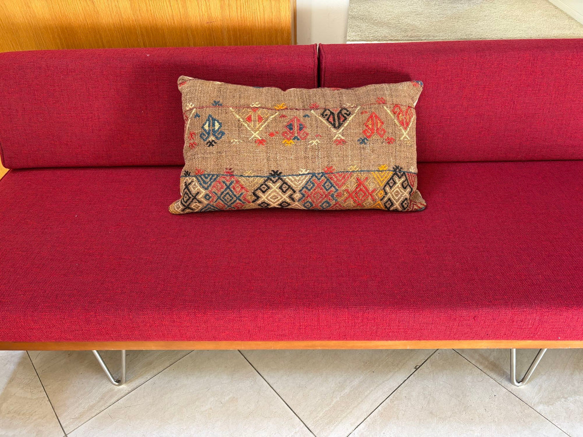 Vintage Moroccan Berber Pillow Hand-Woven Rug Pillow