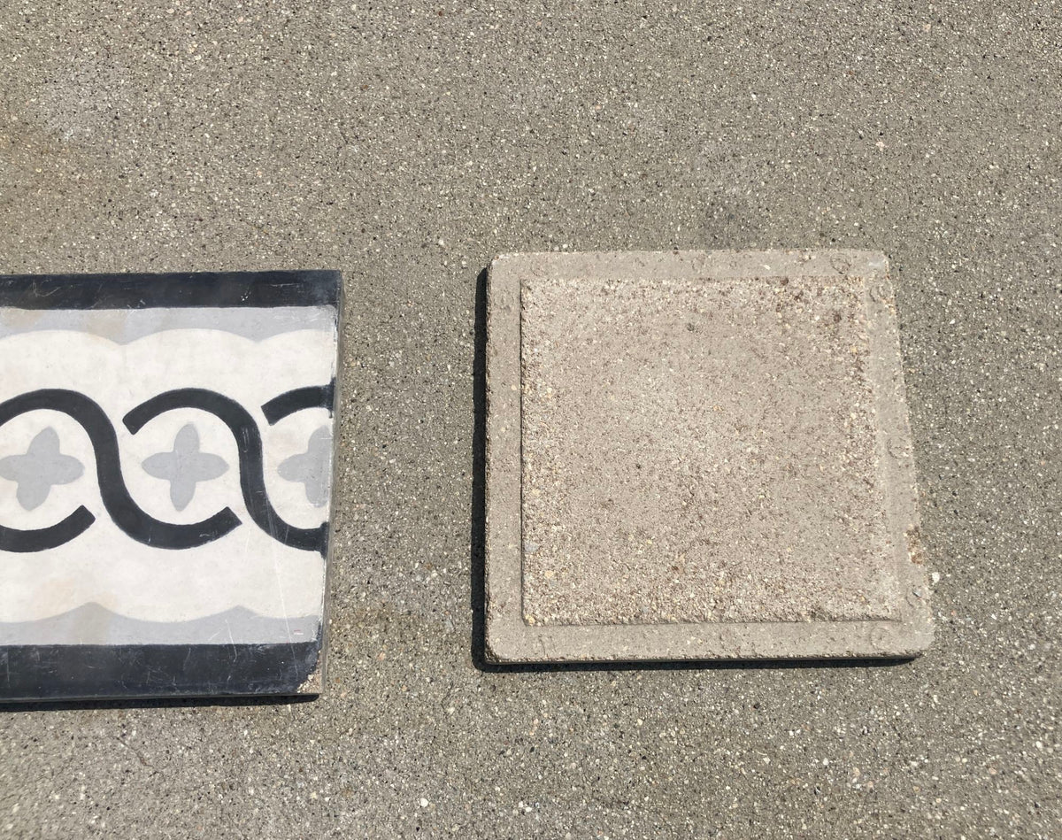 Moroccan Encaustic Cement Tile Sample with Modern Design