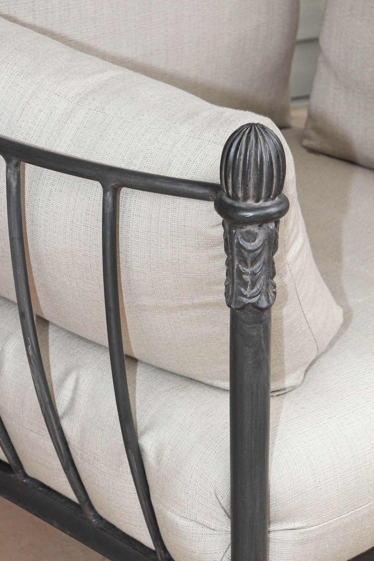 Michael Taylor Style Montecito Bronze Aluminum Lounge Chair & Ottoman, 1980s — detail view 19