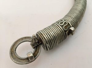 Traditional Silver Torque Necklace Chocker from Rajasthan India