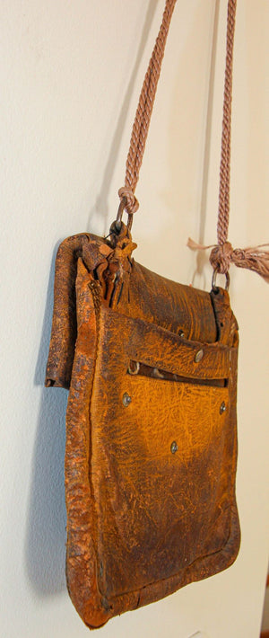 Vintage Moroccan Messenger Leather Bag