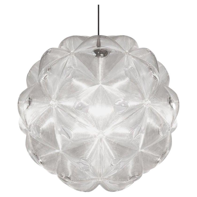 Tom Dixon Lens Clear Polycarbonate Globe Pendant Chandelier, Discontinued