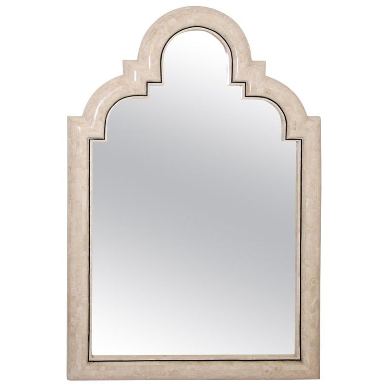 Moroccan Moorish Mirror Tessellated Stone by Maitland Smith.