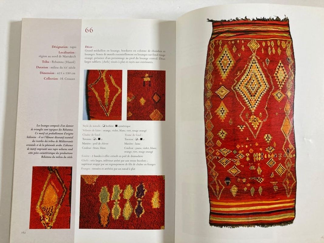 Maroc Tapis de tribus 'French' Moroccan Tribal Rugs Paperback Book