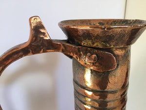 19th Century Middle Eastern Persian Metal Copper Water Ewer