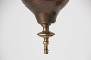 Moroccan Moorish Bronze Pierced Hanging Chandelier