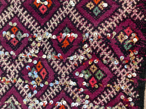 1940s Moroccan Tribal Rug African Ethnic Textile Floor Covering