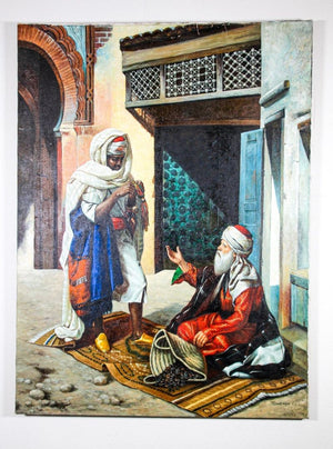 Moroccan Moorish Orientalist Oil Painting