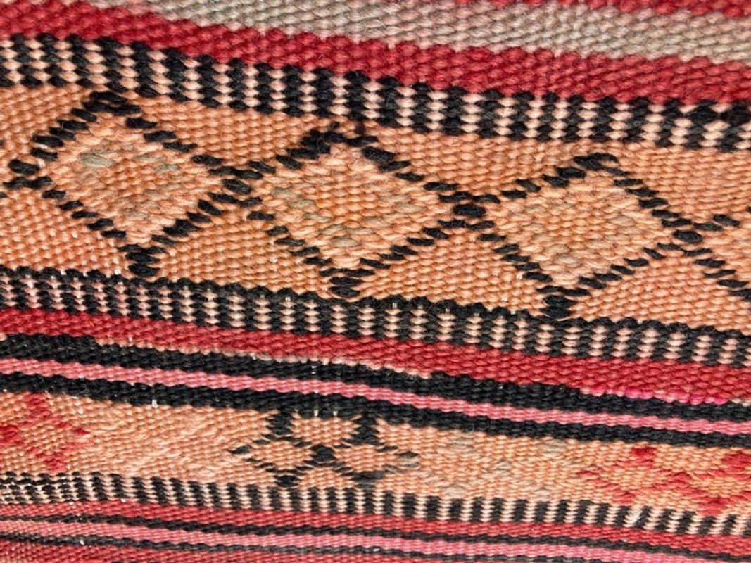 Vintage Moroccan Kilim Rug by Berber Tribes, Wool & Goat Hair, 1960s