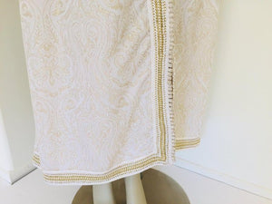 Moroccan White Kaftan Maxi Dress Caftan Size Large