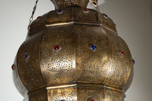 Moroccan Moorish Brass Chandelier