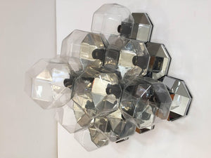 Motoko Ishii for Staff, 1970s Extra Large Modular Wall or Ceiling Lamp