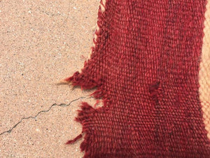 Moroccan Flat-Weave Vintage Rug