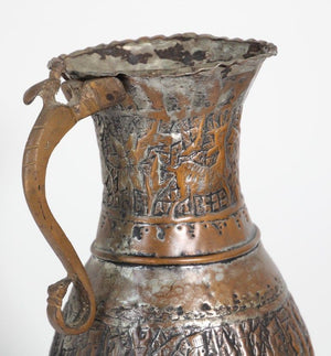 Middle Eastern Tinned Copper Coffee Pot, 19th Century