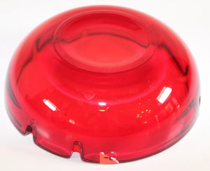 Vintage Mid-Century Glass Ruby Red Cigar Ashtray