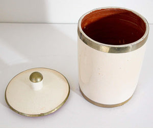 Vintage Moroccan Ceramic Urn with Lid
