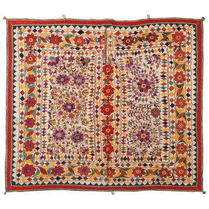 Mirrored Hand Embroidered Textile from India