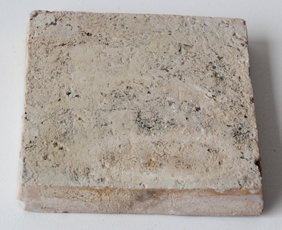 Vintage Moroccan Fez Ceramic Calligraphy Tile “Knowledge Is Light" circa 1950