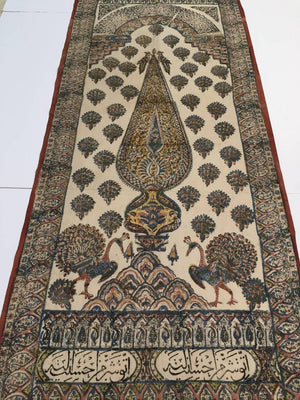 Persian Paisley Woodblock Printed Textile Wall Hanging