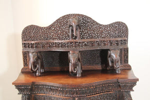 Antique Anglo Indian Mughal Sideboard or Dry Bar Cabinet