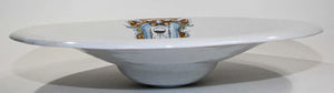 Vintage Talavera Large Stoneware White Bowl Spain
