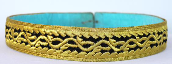 Moroccan Caftan Belt Black and Gold