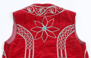 Turkish Red Ceremonial Folk Traditional Vest