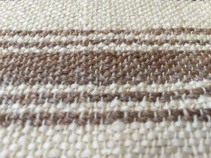 1960s Moroccan Vintage Flat-Weave Brown Textile