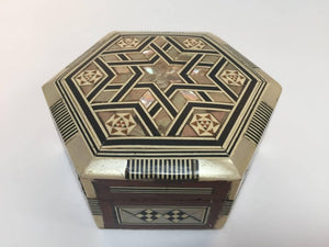 Mosaic Mother-of-Pearl Inlaid Octagonal Box