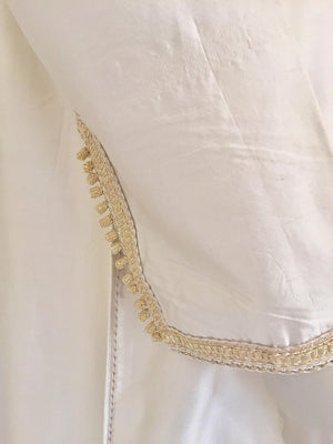 Moroccan Elegant Luxury Dupiono Silk Caftan Gown Maxi Dress