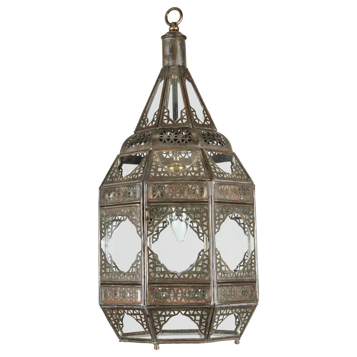Moorish Clear Glass Lantern