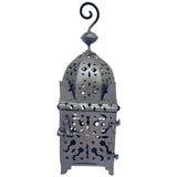 Moroccan Hurricane Metal Candle Lantern Indoor or Outdoor