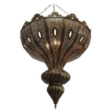 Large Vintage Brass Moroccan chandelier