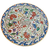 IKaros Hand Painted Carnations and Tulips Decorative Plate Rhodes Greece