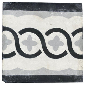 Moroccan Encaustic Cement Tile Sample with Modern Design
