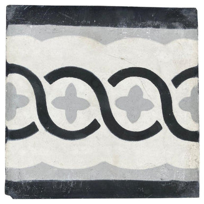 Moroccan Encaustic Cement Tile Sample with Modern Design