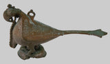 Antique Indian Bronze Parrot Figure oil Lamp Rajasthan 19th Century