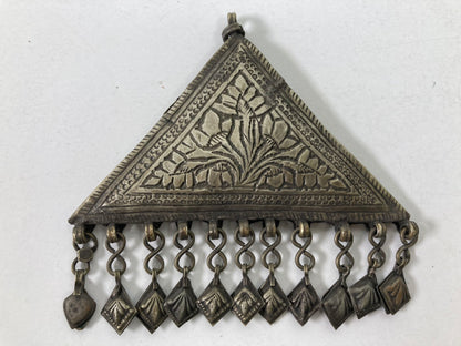 1920s Antique Silver Repousse Talisman Holder from Berber Tribes