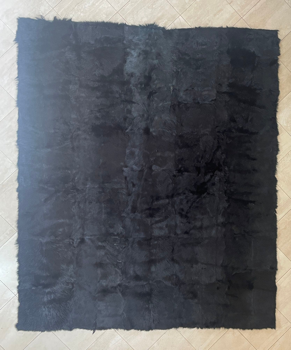 Minotti Alps Rug Black Sheepskin Italy