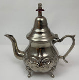 Vintage Moroccan Metal Silver Plated Tea Pot