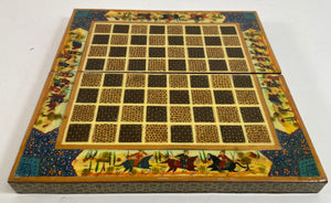 Vintage Persian Micro Mosaic Chess Game Box