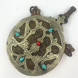 Antique Moroccan Berber Brass Flask 1920s