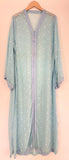 Vintage Moroccan Kaftan in Turquoise Cheer Fabric