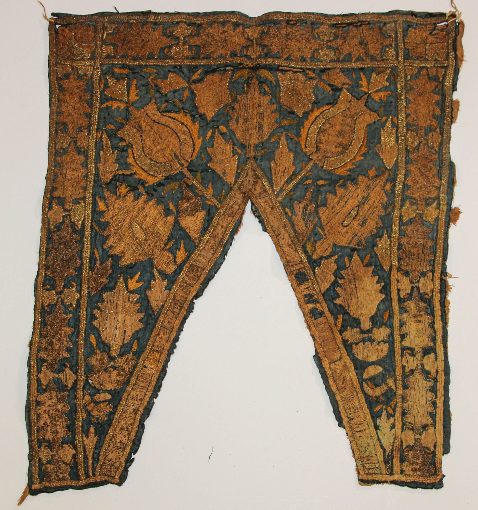 19th C. Islamic Textile Ottoman Empire Silver Metallic