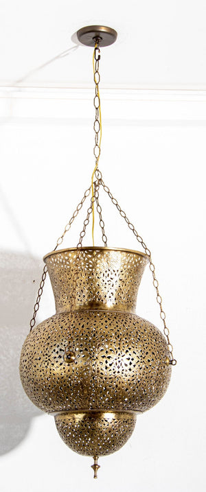 Moroccan Brass Chandelier Pendant Light Fixture Granada Moorish Style