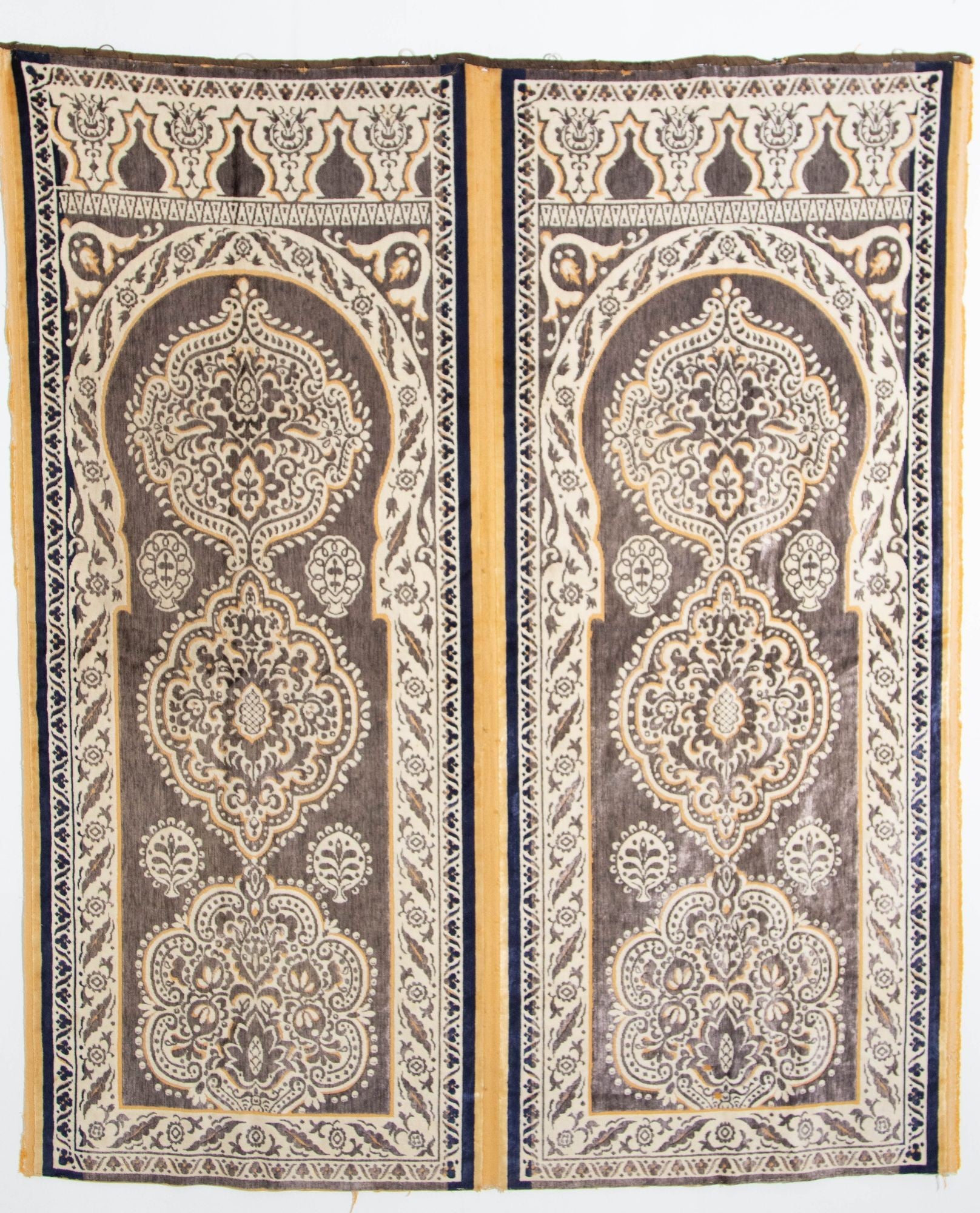 Antique Moroccan Moorish Silk Textile Tapestry Wall Hanging Hiti 19th C.