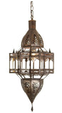 Moroccan Hanging Glass Lantern in Moorish Star Shape