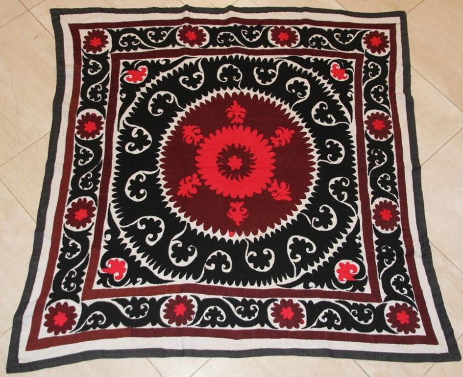 Vintage Samarkand Suzani, Uzbekistan