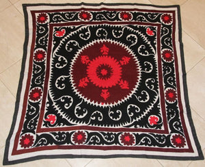 Vintage Samarkand Suzani, Uzbekistan